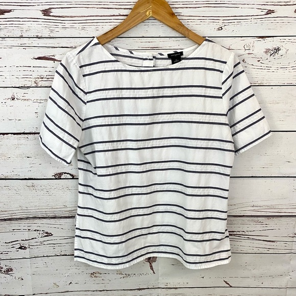 Ann Taylor Tops - Ann Taylor Striped Box Tee